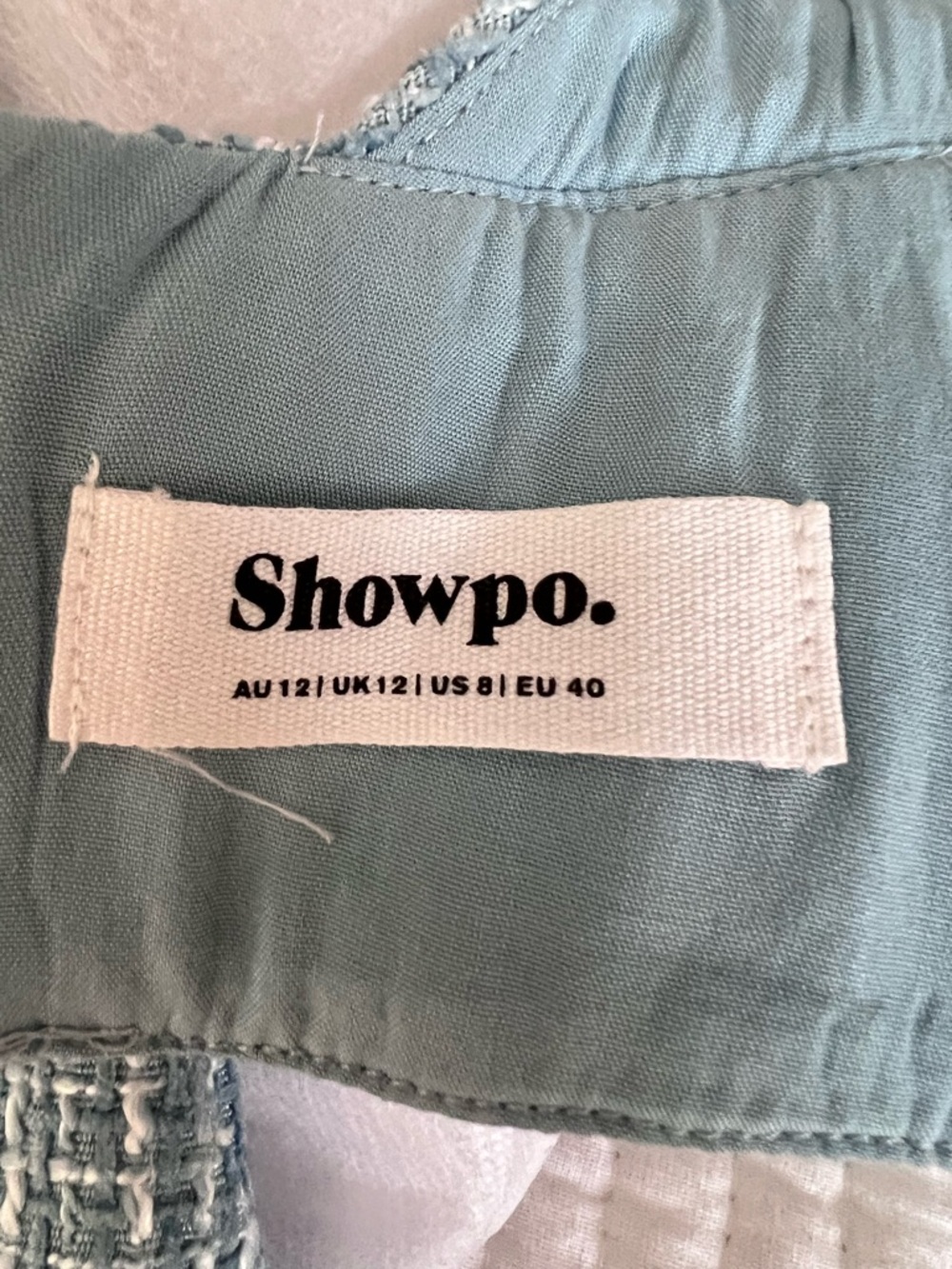 Showpo Light Blue Wide Leg Pants & Crop Top Set - Picture 4 of 5